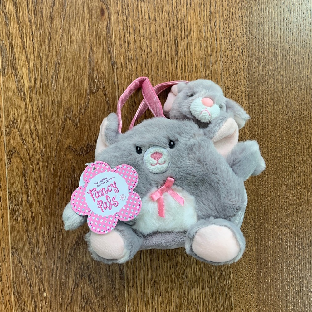Aurora world fancy pals mouse plush carrier purse with tags